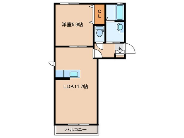 ソレイユたかみねの里の物件間取画像